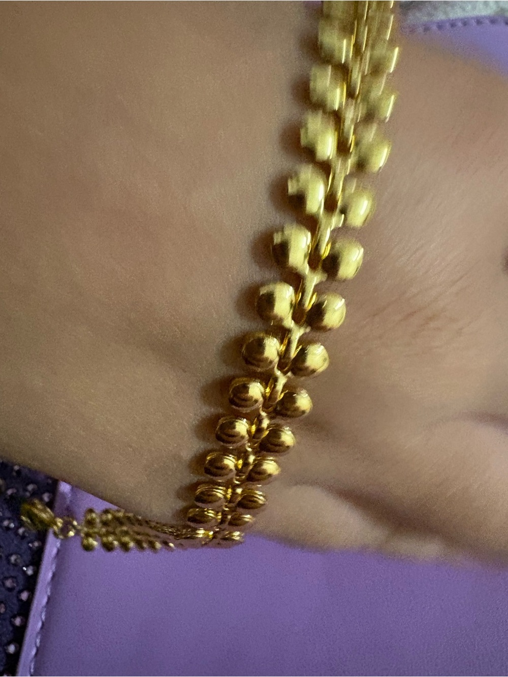 18k Gold plated Link Bracelet or ankle - Women's Jewelry